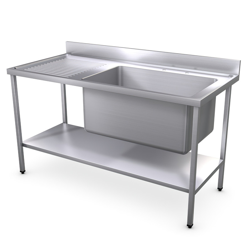 1500 x 700mm Jumbo Bowl Sink