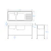 1500 x 600mm Sink