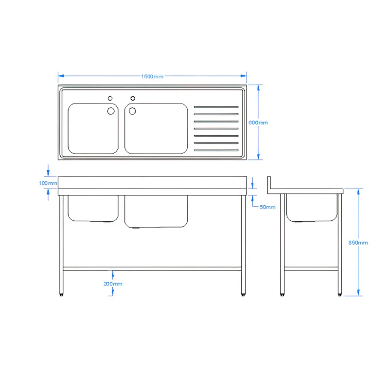 1500 x 600mm Sink