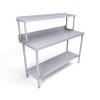 1500 x 600mm Stainless Steel Wall Table & Gantry