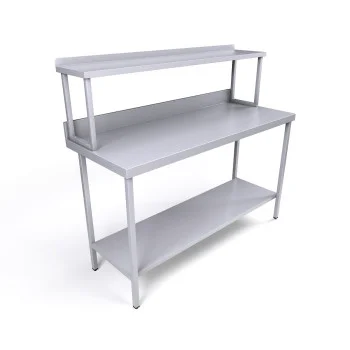 1500 x 600mm Stainless Steel Wall Table & Gantry