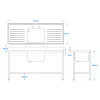 1600 x 600mm 'Laundry' Sink
