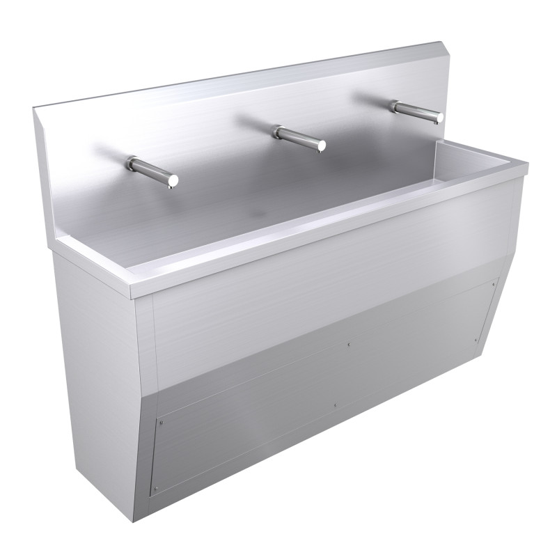 1800mm Floor Standing Wash Trough, Sensor Operated