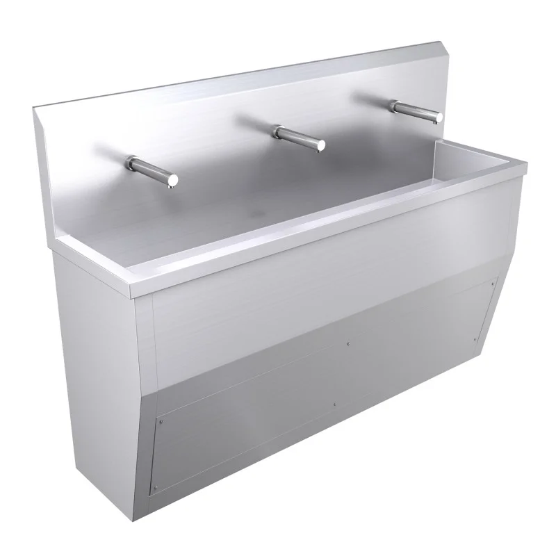 1800mm Floor Standing Wash Trough, Sensor Operated