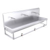 1800mm High Back Wash Trough, Leg Pedal Operated