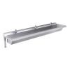 1800mm Wash Trough, Self Closing Taps
