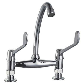 Deck Mixer Tap With 6" Levers