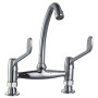 Deck Mixer Tap With 6" Levers