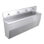 2400mm Free Standing Wash Trough, Self Closing Taps