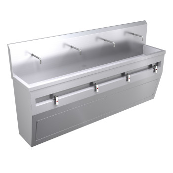 2400mm Free Standing Wash Trough, Leg Operated