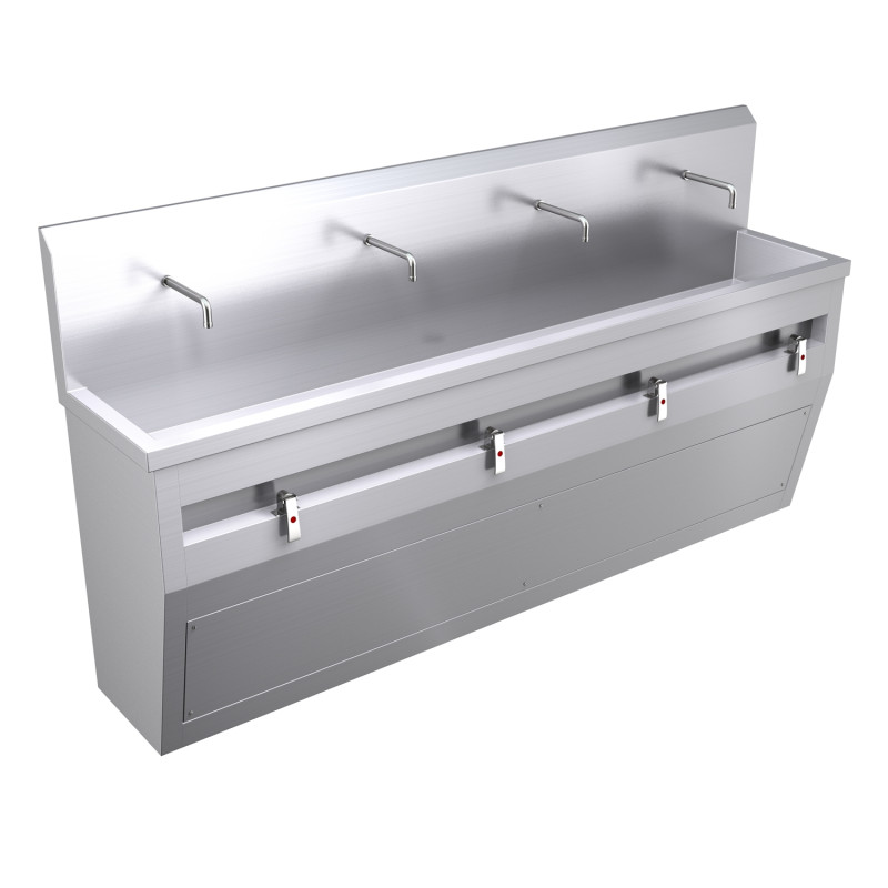 2400mm Free Standing Wash Trough, Leg Operated