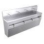 2400mm Free Standing Wash Trough, Leg Operated
