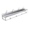 2400mm Wash Trough, Leg Pedal Operated