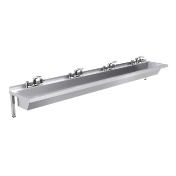 2400mm Wash Trough, Lever Tap Operated