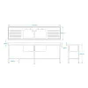 2400 x 600mm Sink