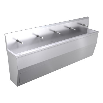 3000mm Floor Standing Wash Trough, Sensor Operated