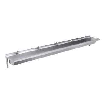3000mm Wash Trough, Self Closing Taps