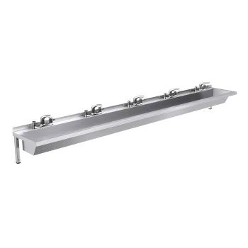 3000mm Wash Trough, Lever Tap Operated
