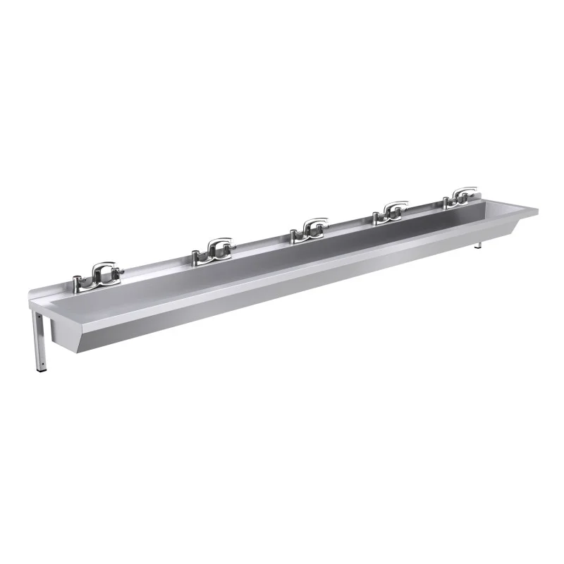 3000mm Wash Trough, Lever Tap Operated