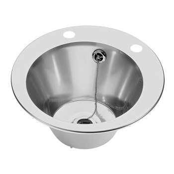 Inset Stainless Steel Hand Basin (With Tap Holes)