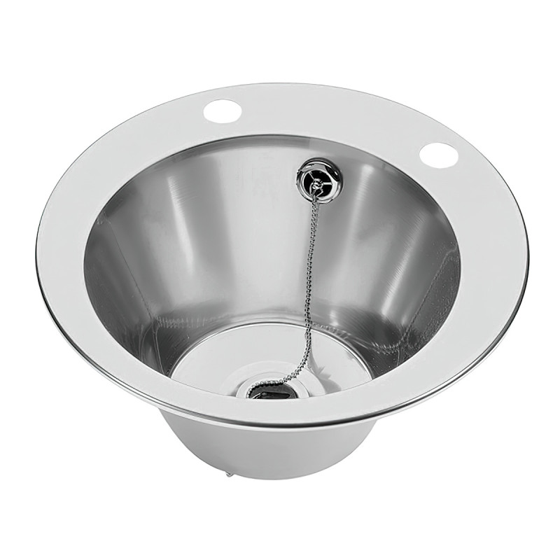 Inset Stainless Steel Hand Basin (With Tap Holes)