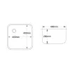 400 x 400 x 250mm Weld-in Bowl