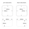 400 x 400 x 250mm Weld-in Bowl