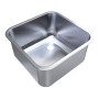 400 x 400 x 250mm Stainless Steel Inset Bowl