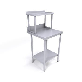 600 x 600mm Stainless Steel Wall Table & Gantry