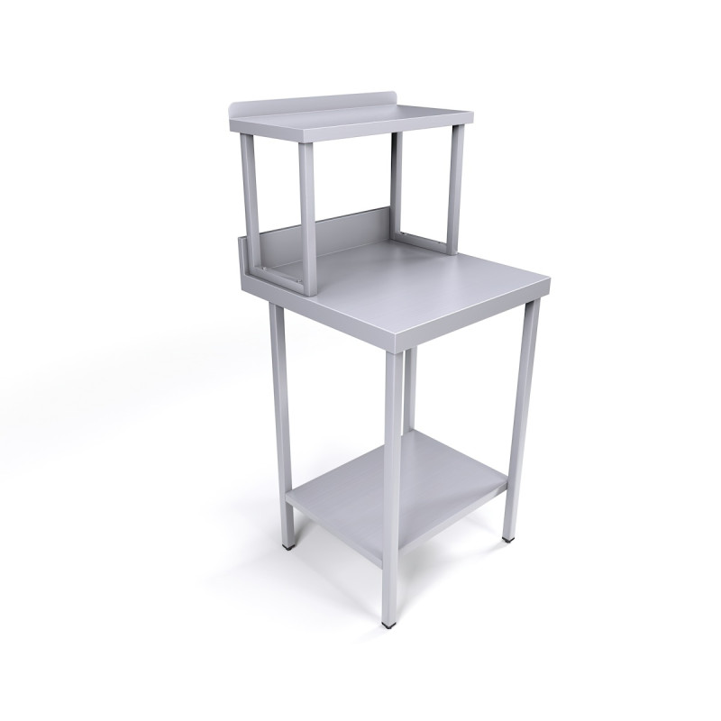 600 x 600mm Stainless Steel Wall Table & Gantry