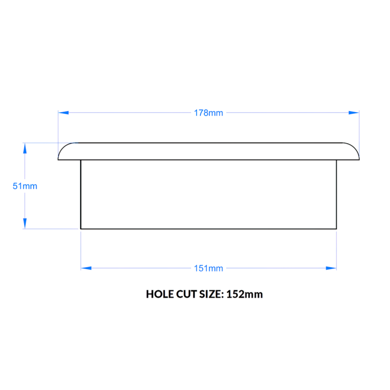 Stainless Steel Scrap Chute - Short