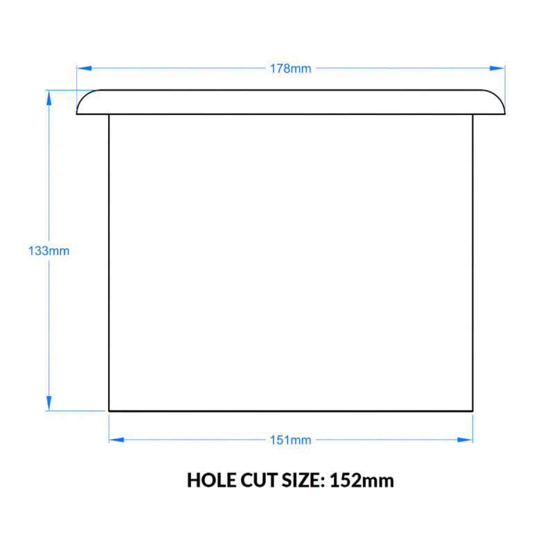 Stainless Steel Scrap Chute - Long