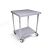 700 x 700mm Mobile Stainless Steel Table