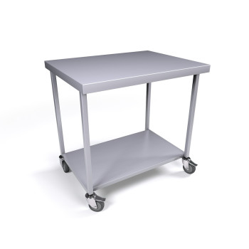 900 x 700mm Mobile Stainless Steel Table