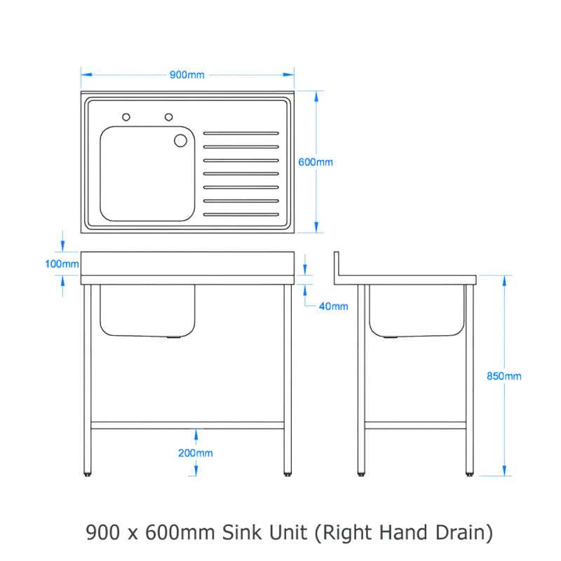 900 x 600mm Sink