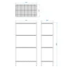 910mm Chrome Wire Racking
