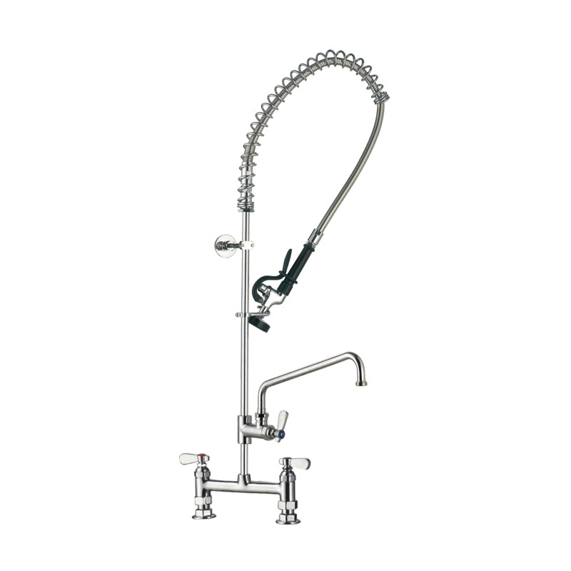 Pre Rinse Spray & Pot Filler Tap - Double Pedestal