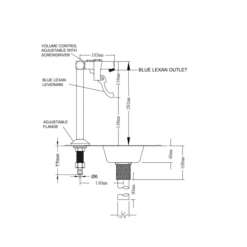 Glass Filler Tap & Drip Tray