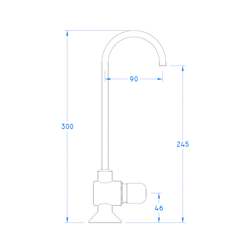 Bottle Filling Tap - Stainless