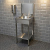 12" Wash Hand Basin With Back Splash- Floor Standing