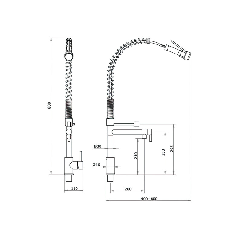 Mono Pre Rinse with Add On Tap
