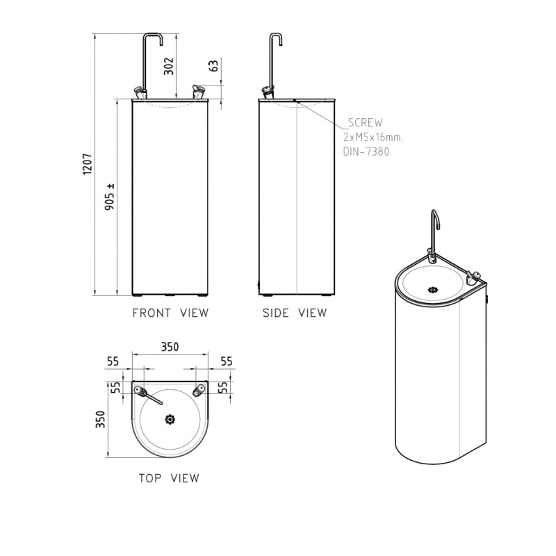 Chilled Drinking Fountain & Bottle Filler
