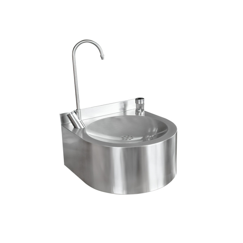 Sensor Operated Stainless Steel Drinking Fountain & Bottle Filler Tap