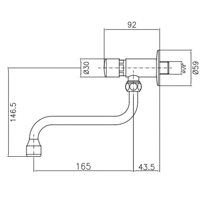 Self Closing Swivel Bib Tap