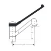 Monobloc Mixer Tap with pull out hose