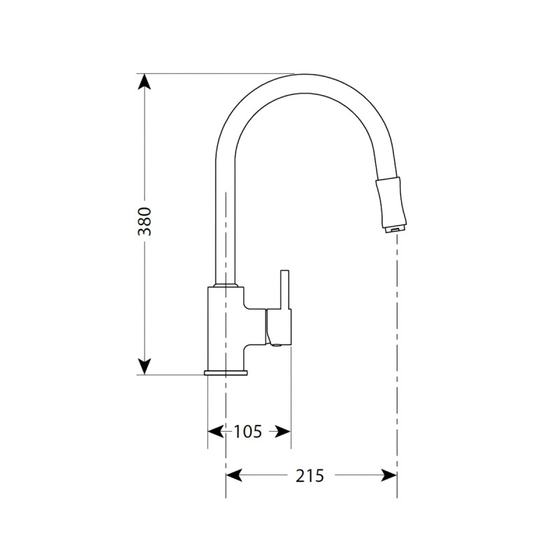 Kitchen Mixer - Pull Out Hose