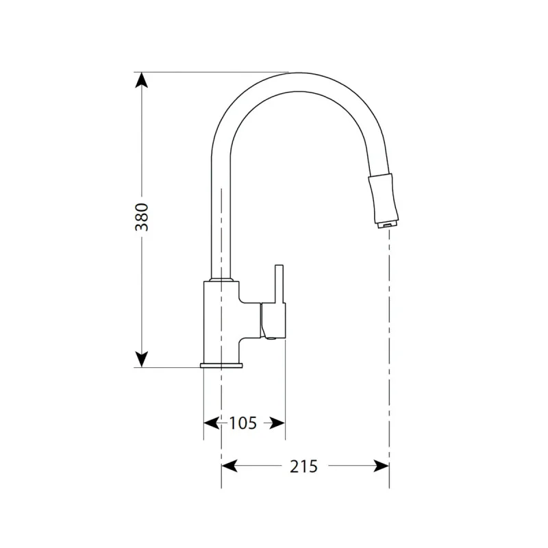 Kitchen Mixer - Pull Out Hose