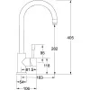 Stainless Steel Monobloc Lever Mixer Tap
