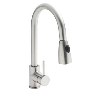 Stainless Steel Mono Tap With Pull Out Spray Head 
