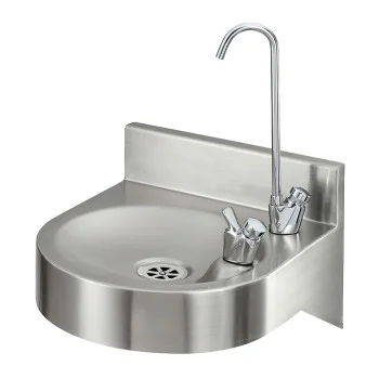 Compact Drinking Fountain with Bottle Filler Tap